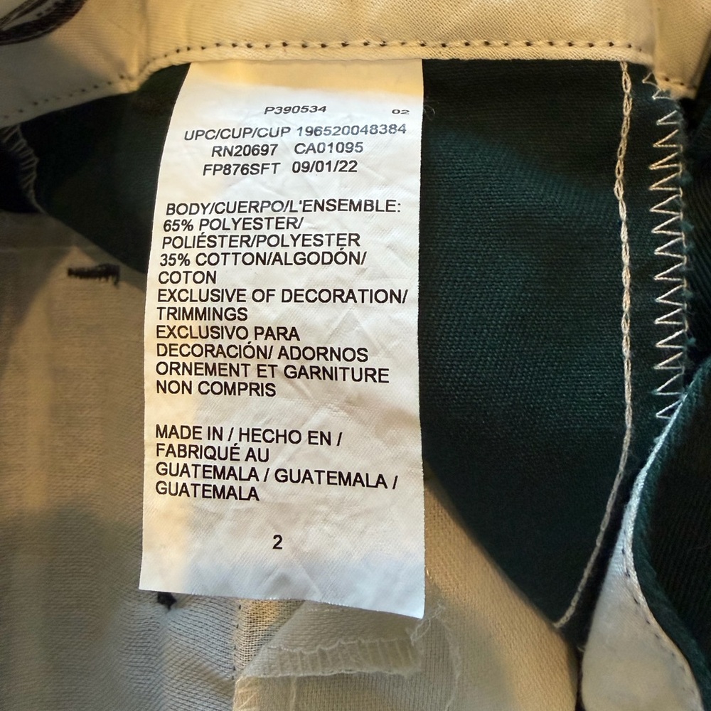 Urban Outfitters Dickies Size 2 Green Pants NWOT. $20 - Picture 3 of 4